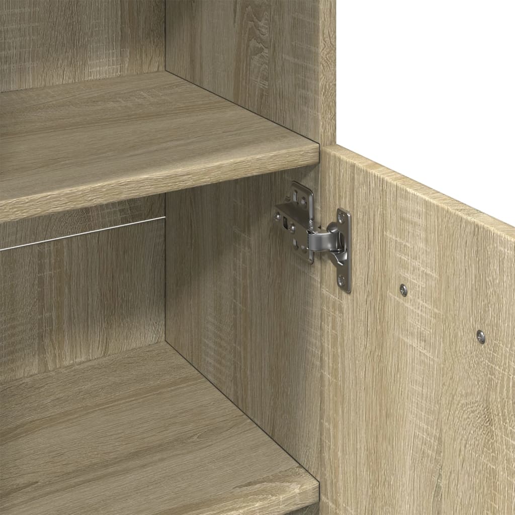 vidaXL Meuble de salle de bain chêne Sonoma 30,5x30x95 cm Bois d'ingénierie