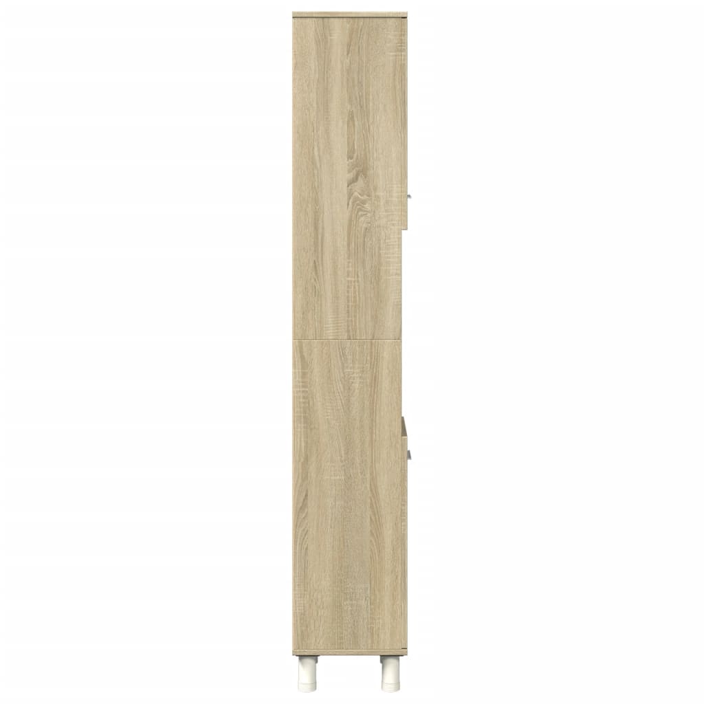 vidaXL Badschrank Sonoma-Eiche 30,5x30x179 cm Holzwerkstoff