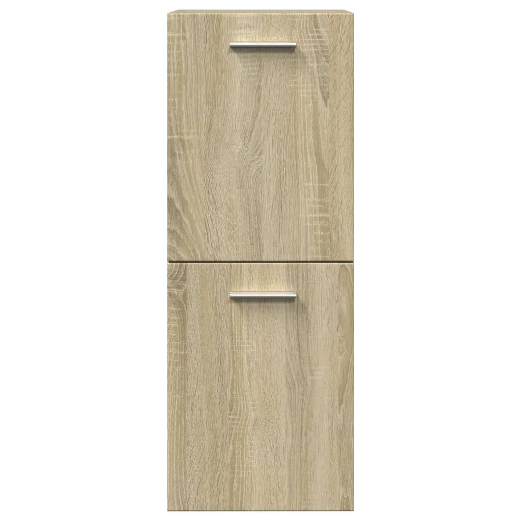 vidaXL Badezimmerschrank Sonoma-Eiche 30x30x80 cm Holzwerkstoff