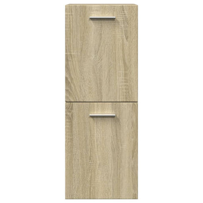 vidaXL Badezimmerschrank Sonoma-Eiche 30x30x80 cm Holzwerkstoff