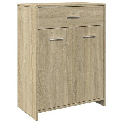 vidaXL Meuble de salle de bain chêne Sonoma 60x33x80 cm en bois d'ingénierie