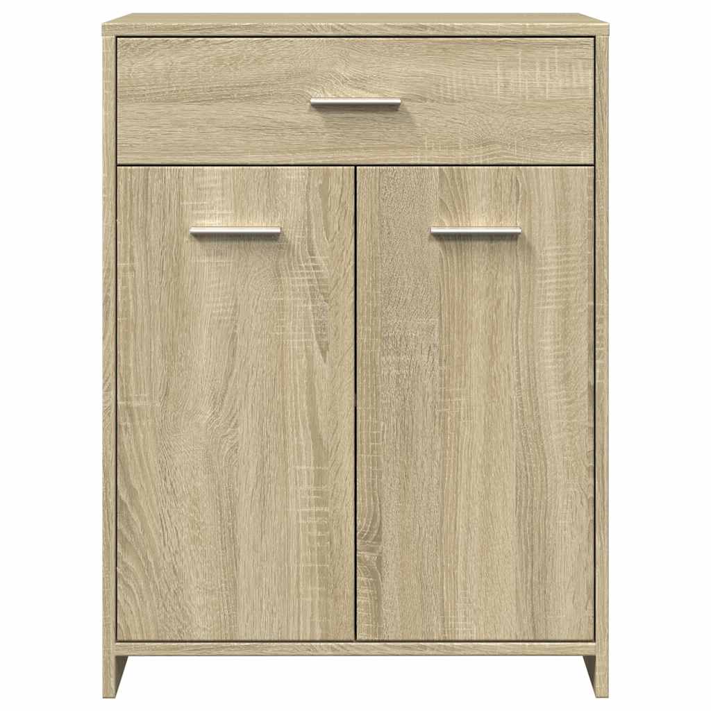 vidaXL Meuble de salle de bain chêne Sonoma 60x33x80 cm en bois d'ingénierie