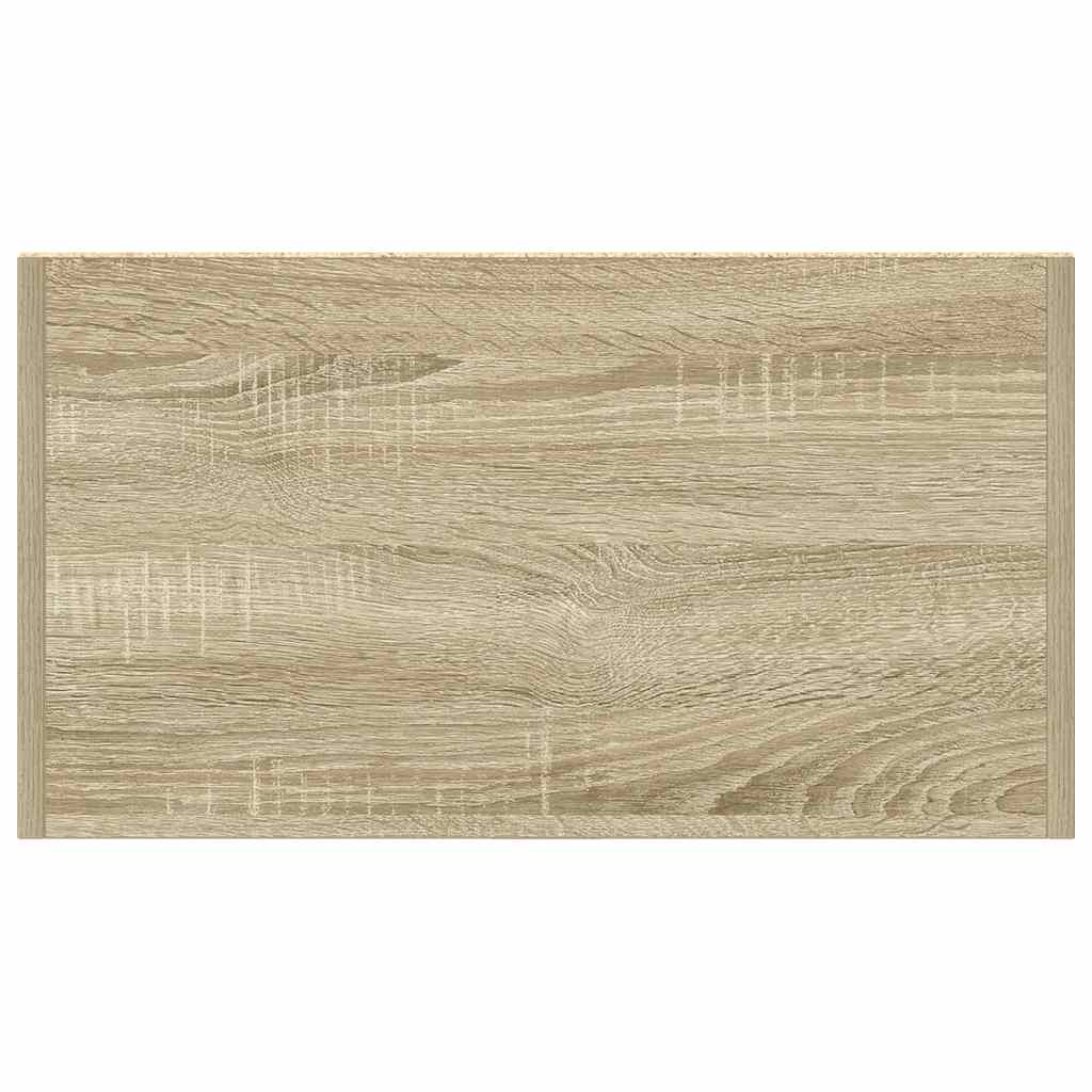 vidaXL Meuble de salle de bain chêne Sonoma 60x33x80 cm en bois d'ingénierie