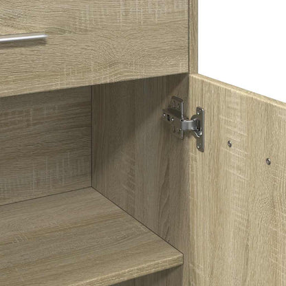 vidaXL Meuble de salle de bain chêne Sonoma 60x33x80 cm en bois d'ingénierie
