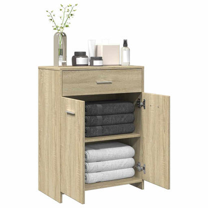 vidaXL Meuble de salle de bain chêne Sonoma 60x33x80 cm en bois d'ingénierie