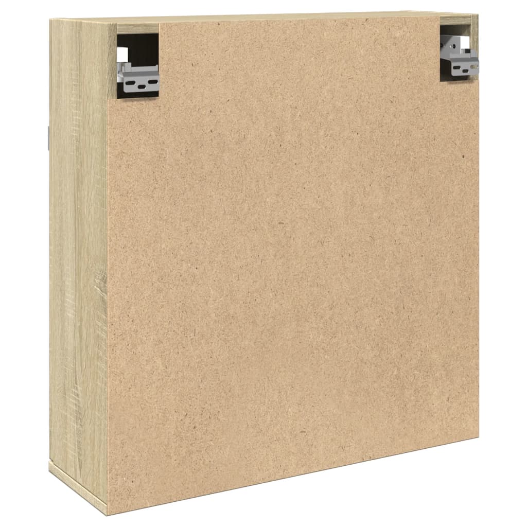 vidaXL Bad-Spiegelschrank Sonoma-Eiche 64,5x20x66,5 cm Holzwerkstoff