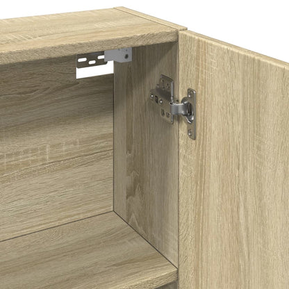 vidaXL Bad-Spiegelschrank Sonoma-Eiche 64,5x20x66,5 cm Holzwerkstoff