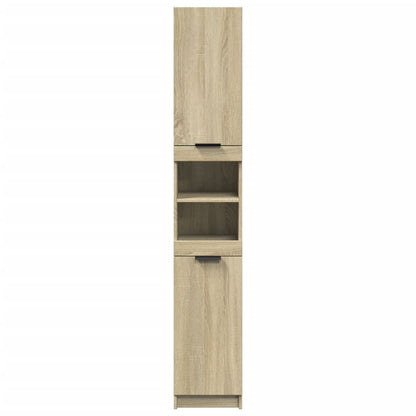 vidaXL Badschrank Sonoma-Eiche 32x34x188,5 cm Holzwerkstoff