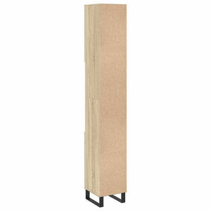 vidaXL Badschrank Sonoma-Eiche 30x30x190 cm Holzwerkstoff