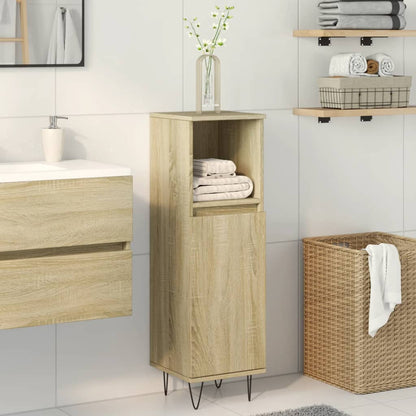 vidaXL Meuble de salle de bain chêne Sonoma 30x30x100 cm bois d'ingénierie