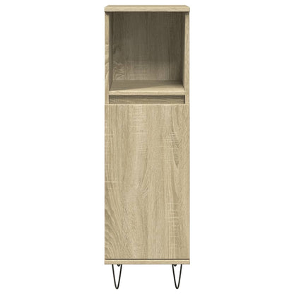 vidaXL Meuble de salle de bain chêne Sonoma 30x30x100 cm bois d'ingénierie