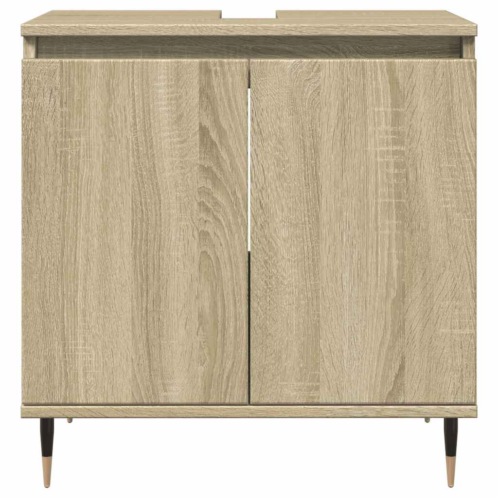 vidaXL Meuble de salle de bain chêne Sonoma 58x33x60 cm bois d'ingénierie