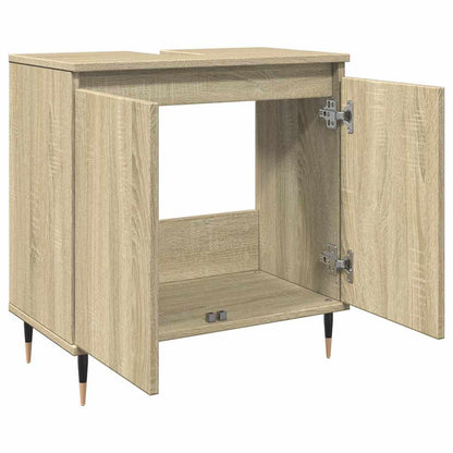vidaXL Meuble de salle de bain chêne Sonoma 58x33x60 cm bois d'ingénierie