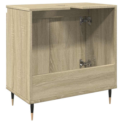 vidaXL Meuble de salle de bain chêne Sonoma 58x33x60 cm bois d'ingénierie