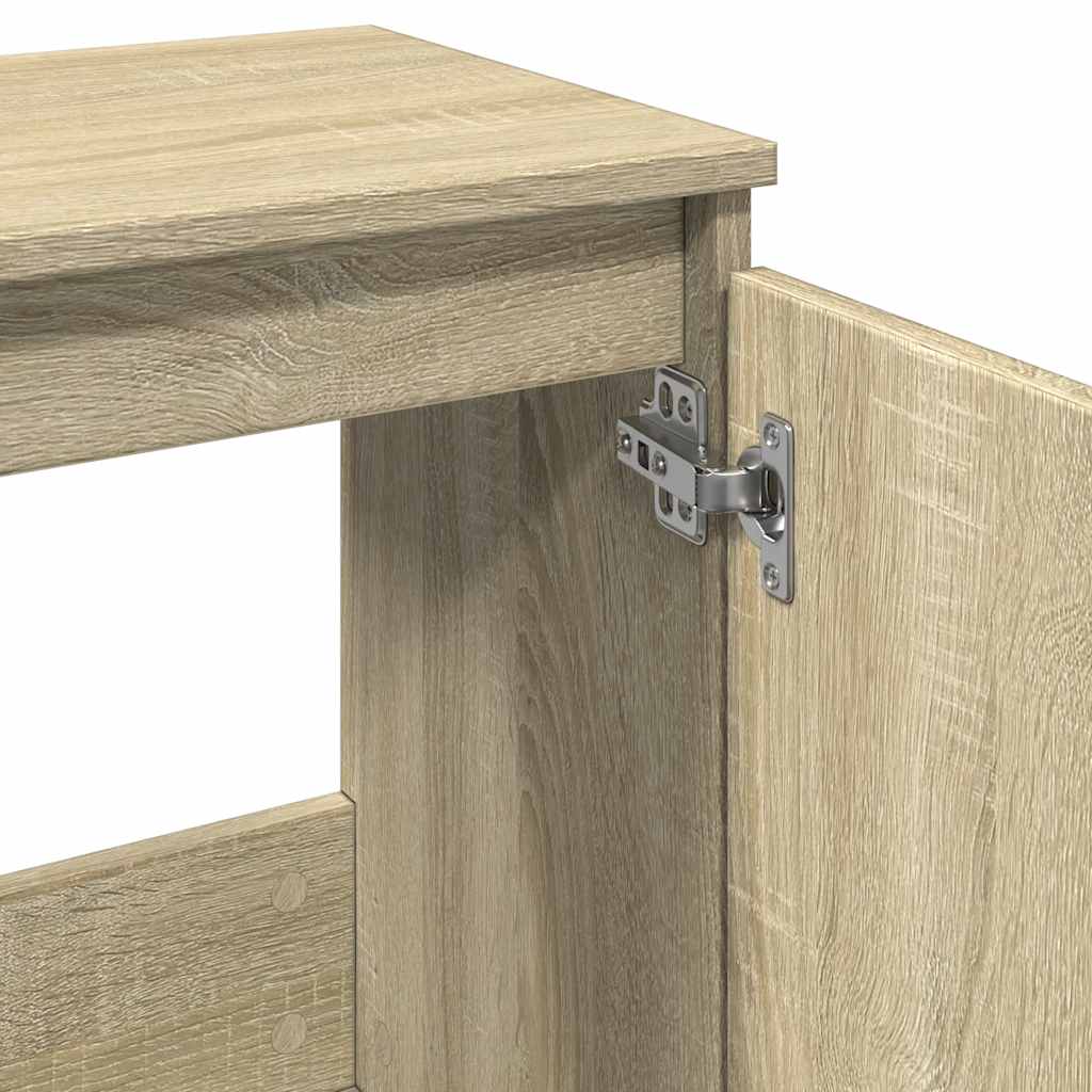 vidaXL Meuble de salle de bain chêne Sonoma 58x33x60 cm bois d'ingénierie