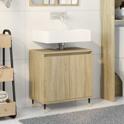 vidaXL Meuble de salle de bain chêne Sonoma 58x33x60 cm bois d'ingénierie