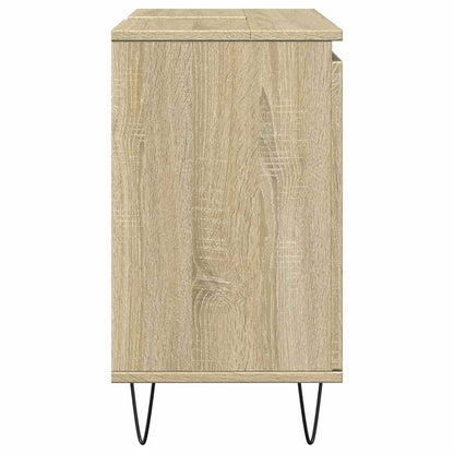 vidaXL Badschrank Sonoma-Eiche 58x33x60 cm Holzwerkstoff