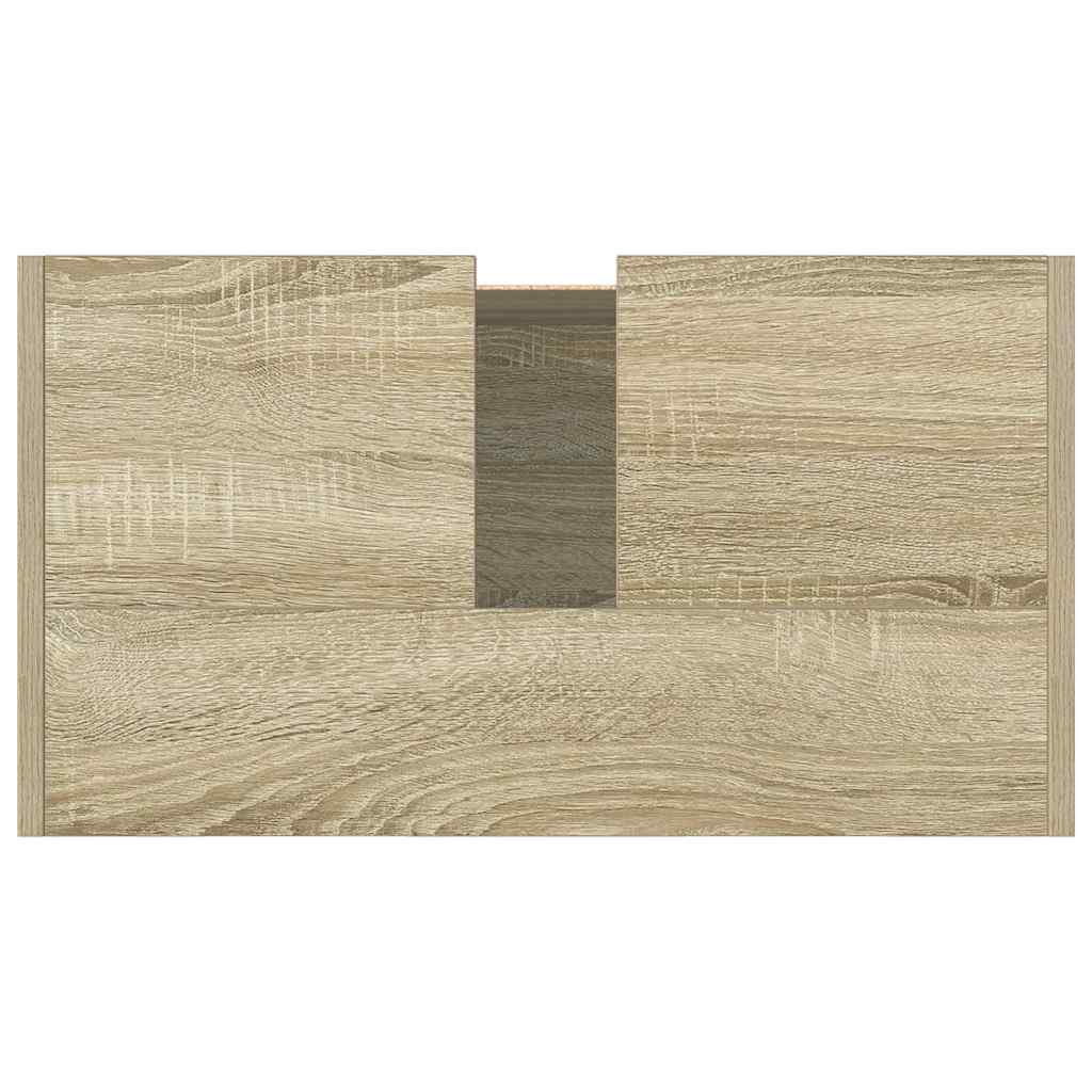 vidaXL Badschrank Sonoma-Eiche 58x33x60 cm Holzwerkstoff