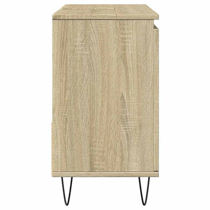 vidaXL Badschrank Sonoma-Eiche 65x33x60 cm Holzwerkstoff