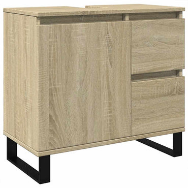 vidaXL Meuble de salle de bain chêne Sonoma 65x33x60 cm bois d'ingénierie