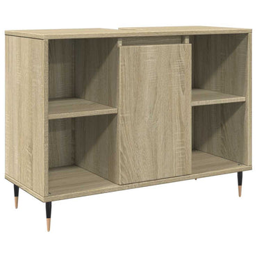 vidaXL Meuble sous lavabo chêne Sonoma 80x33x60 cm Bois d'ingénierie