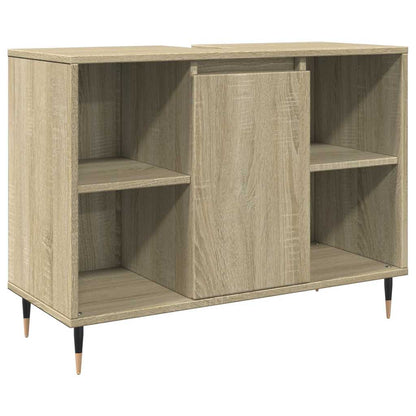 vidaXL Meuble sous lavabo chêne Sonoma 80x33x60 cm Bois d'ingénierie