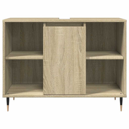 vidaXL Meuble sous lavabo chêne Sonoma 80x33x60 cm Bois d'ingénierie