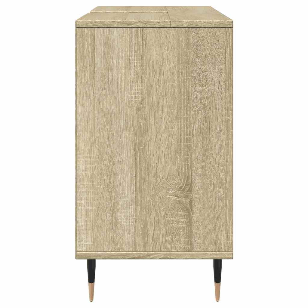 vidaXL Meuble sous lavabo chêne Sonoma 80x33x60 cm Bois d'ingénierie