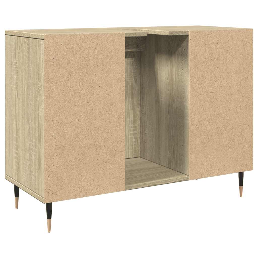 vidaXL Meuble sous lavabo chêne Sonoma 80x33x60 cm Bois d'ingénierie
