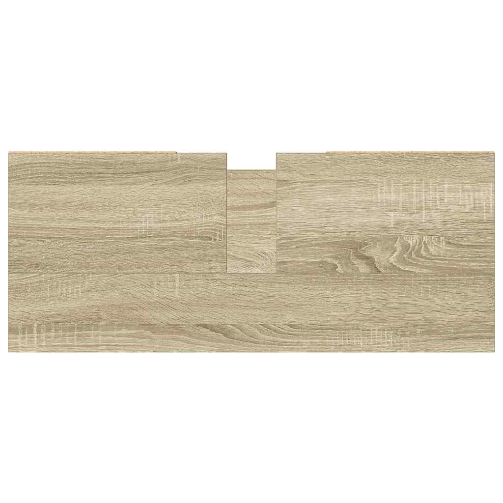 vidaXL Meuble sous lavabo chêne Sonoma 80x33x60 cm Bois d'ingénierie