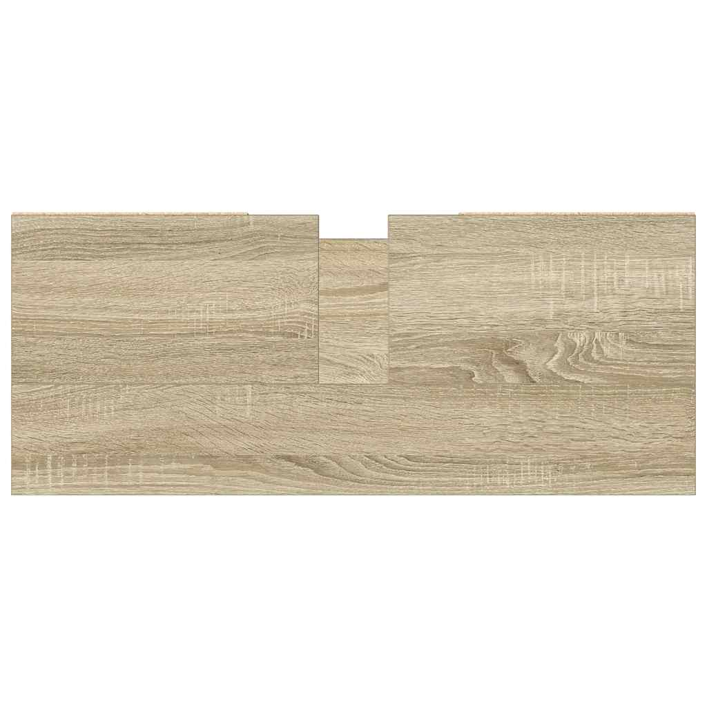 vidaXL Badschrank Sonoma-Eiche 80x33x60 cm Holzwerkstoff