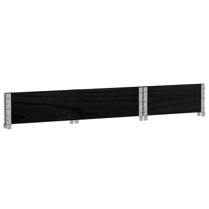 vidaXL Pflanzkasten Schwarz 100x50 cm Massivholz Kiefer