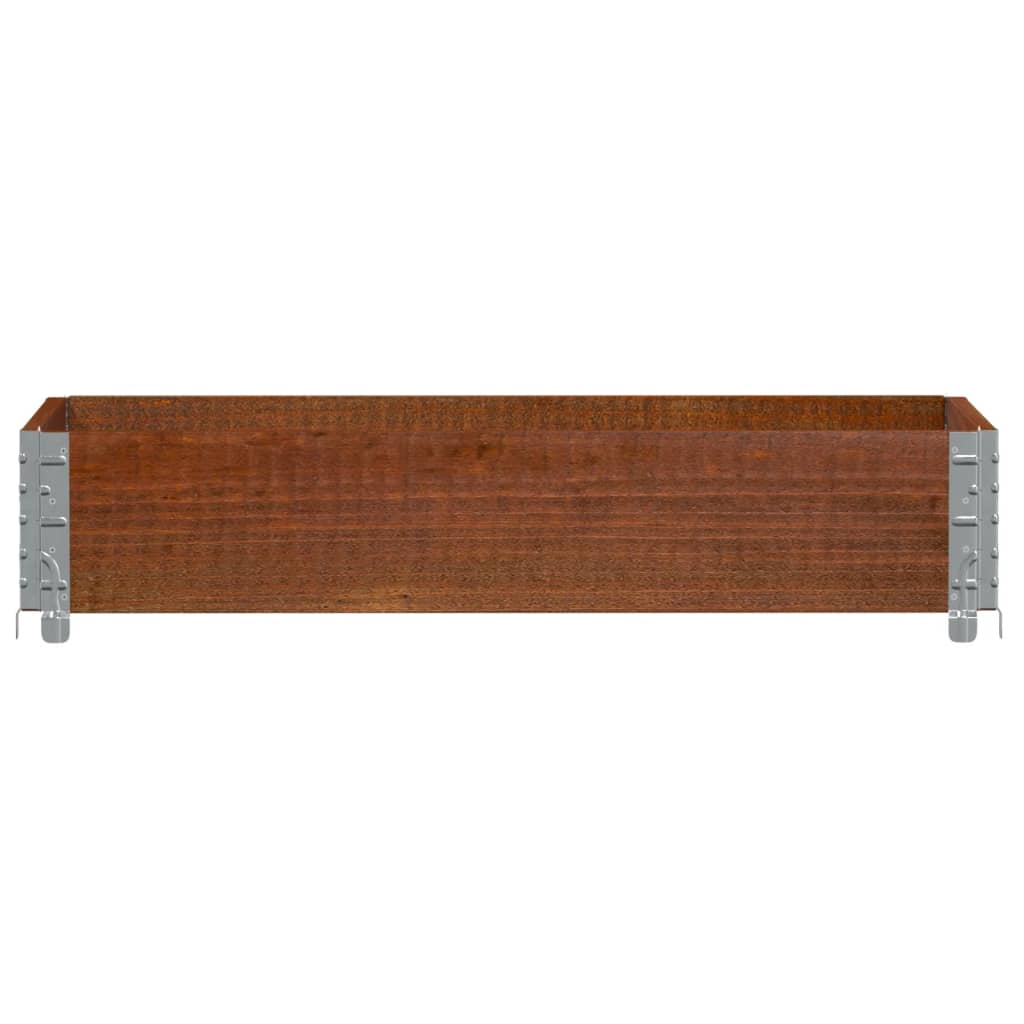 vidaXL Pflanzkasten Braun 100x50 cm Massivholz Kiefer