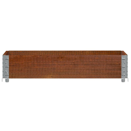 vidaXL Pflanzkasten Braun 100x50 cm Massivholz Kiefer