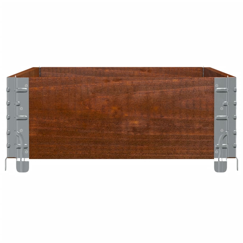 vidaXL Pflanzkasten Braun 100x50 cm Massivholz Kiefer