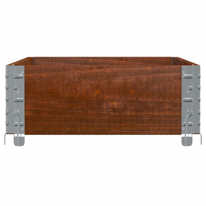 vidaXL Pflanzkasten Braun 100x50 cm Massivholz Kiefer