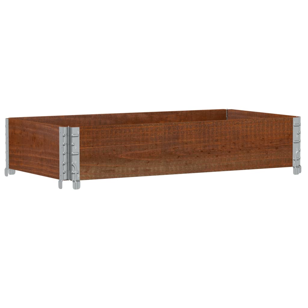 vidaXL Pflanzkasten Braun 100x50 cm Massivholz Kiefer