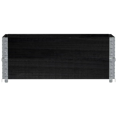vidaXL Jardinière noire 100x50 cm en pin massif
