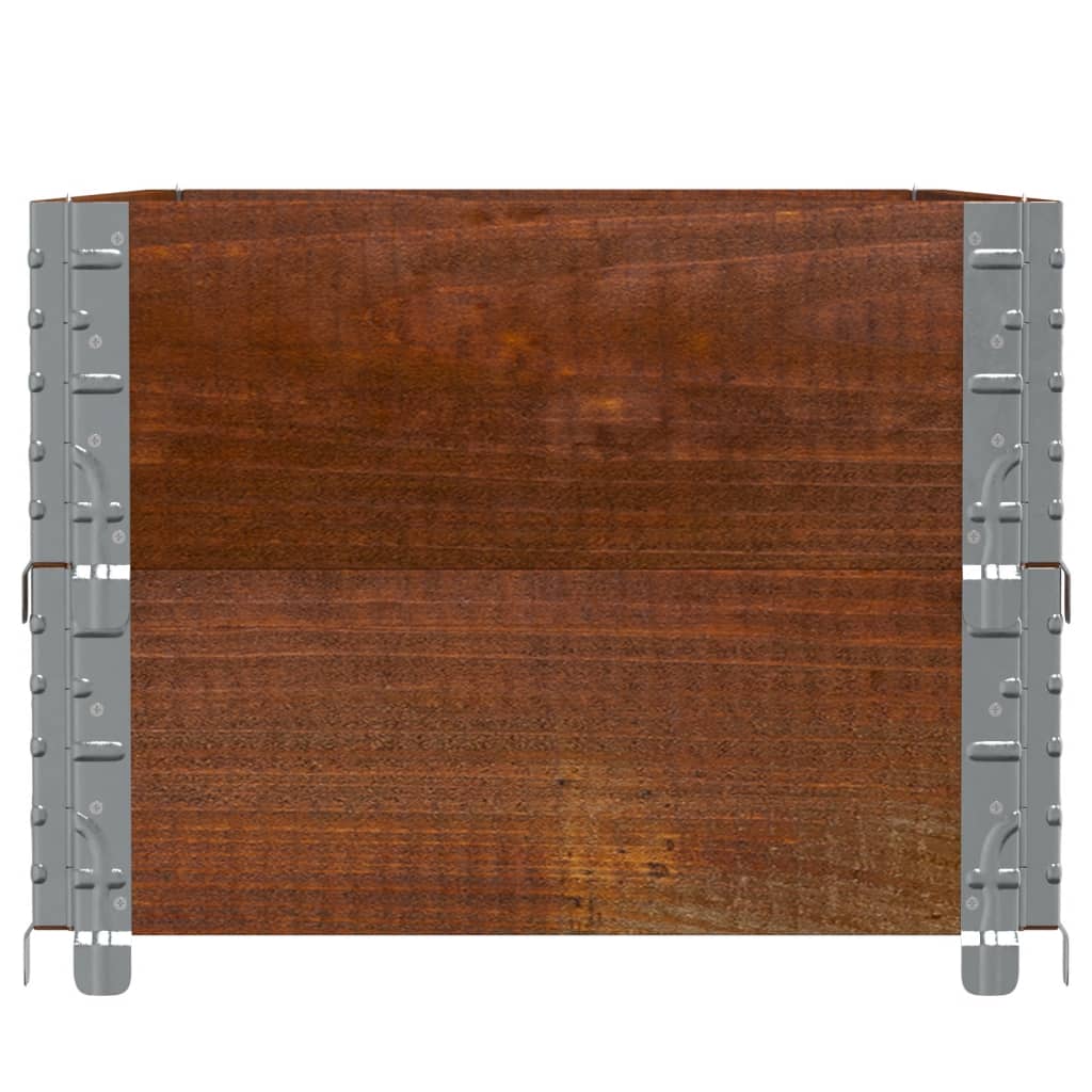 vidaXL Pflanzkasten Braun 100x50 cm Massivholz Kiefer