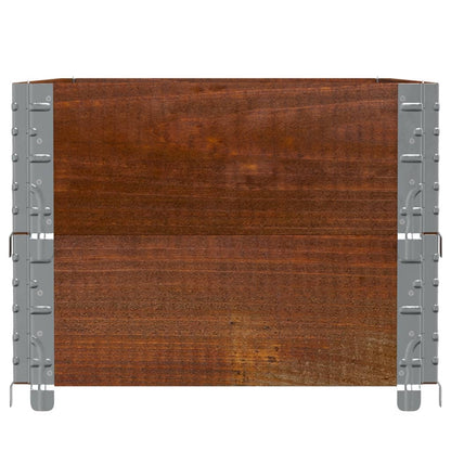 vidaXL Pflanzkasten Braun 100x50 cm Massivholz Kiefer