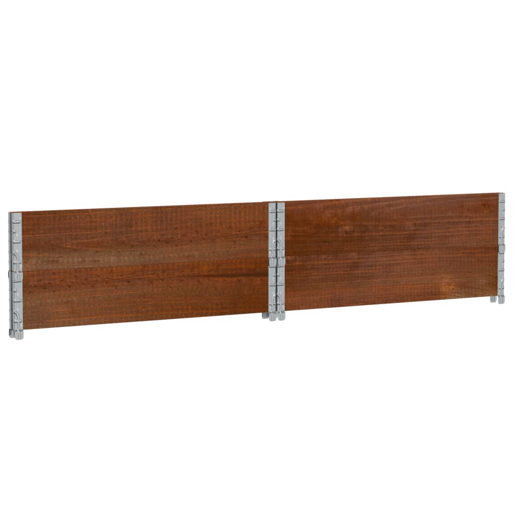 vidaXL Pflanzkasten Braun 100x100 cm Massivholz Kiefer