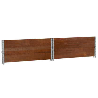 vidaXL Pflanzkasten Braun 100x100 cm Massivholz Kiefer