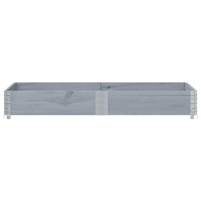vidaXL Pflanzkasten Grau 150x50 cm Massivholz Kiefer