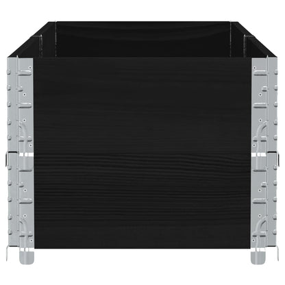 vidaXL Pflanzkasten Schwarz 150x50 cm Massivholz Kiefer