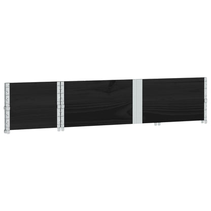 vidaXL Pflanzkasten Schwarz 150x50 cm Massivholz Kiefer