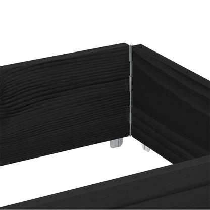 vidaXL Pflanzkasten Schwarz 150x50 cm Massivholz Kiefer