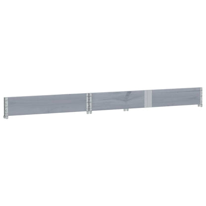 vidaXL Pflanzkasten Grau 150x100 cm Massivholz Kiefer
