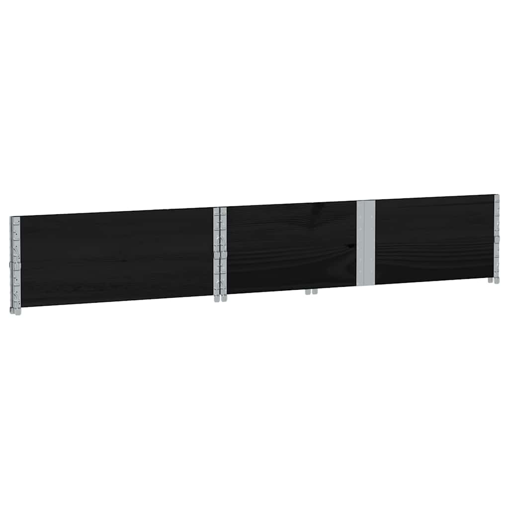 vidaXL Pflanzkasten Schwarz 150x100 cm Massivholz Kiefer