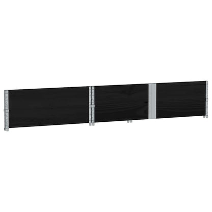 vidaXL Pflanzkasten Schwarz 150x100 cm Massivholz Kiefer