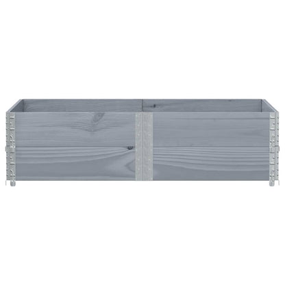 vidaXL Pflanzkasten Grau 150x100 cm Massivholz Kiefer